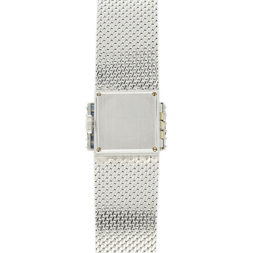 18ct white gold, diamond & sapphire set Patek Philippe, reference 3319 bracelet watch. Made 1967