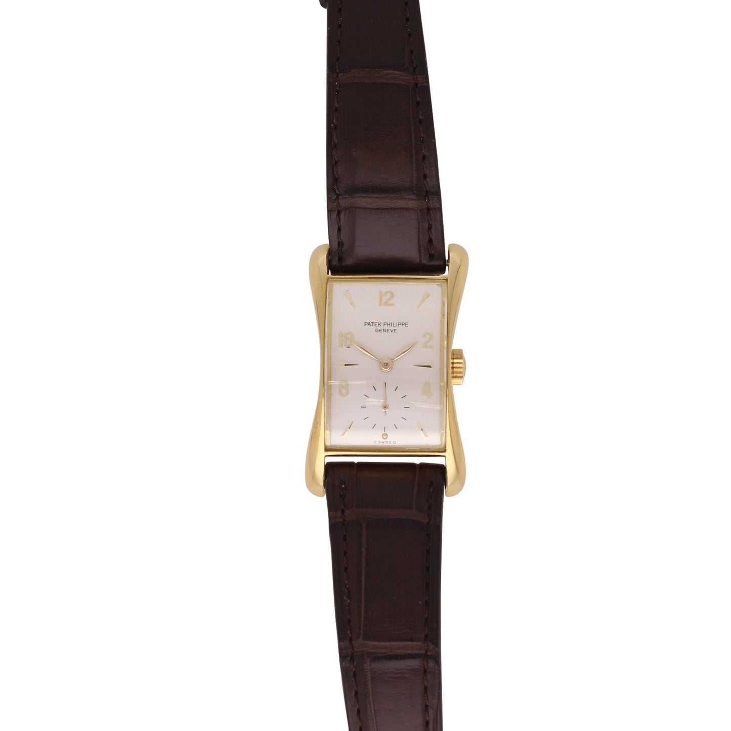 18ct yellow gold Patek Philippe, reference 2442 "Marilyn Monroe" wristwatch. Made 1953