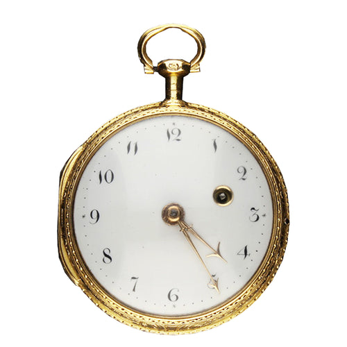 18ct gold and enamel pocket watch. Made 1790