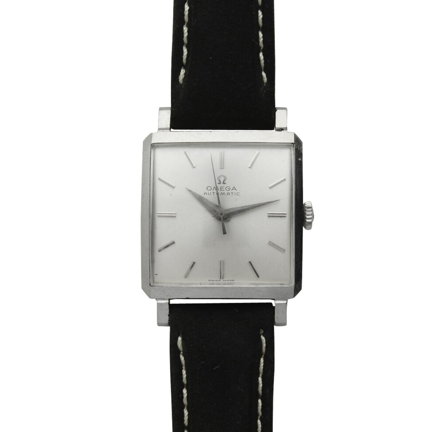 Stainless steel OMEGA Carré automatic wristwatch. Made 1958