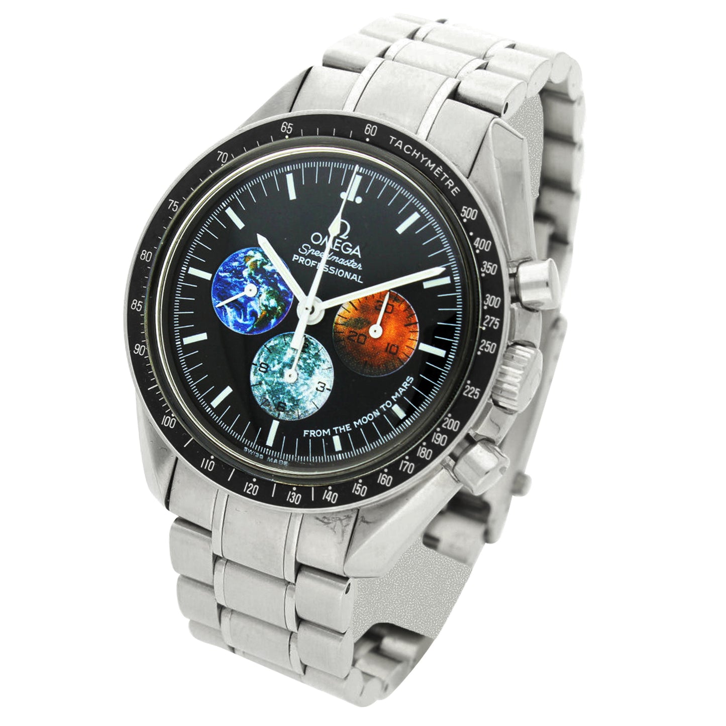 Stainless steel Speedmaster "Moon to Mars" Professional chronograph wristwatch. Made 2005
