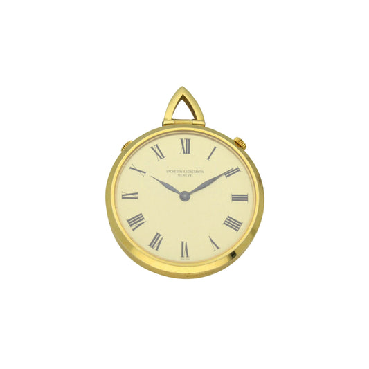 18ct yellow gold Vacheron & Constantin 'double dial' pocket watch. Made 1970's