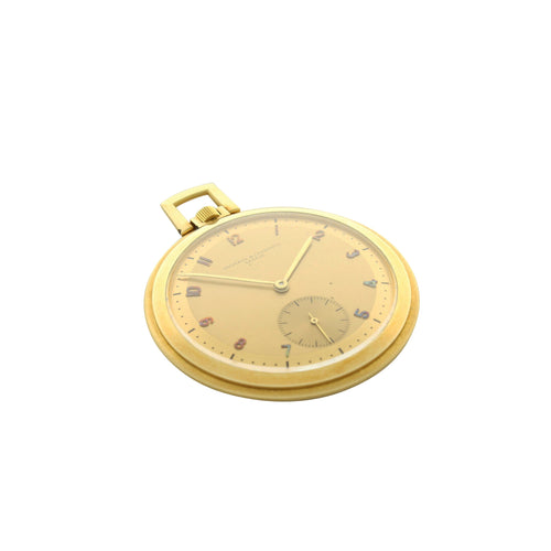 18ct yellow gold Vacheron & Constantin 'open face' pocket watch. Made 1930's