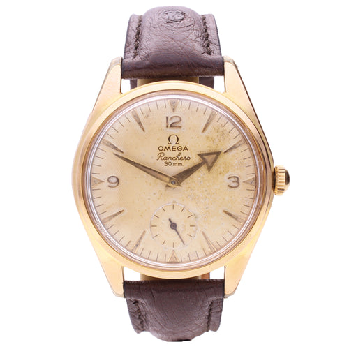 Gold plated OMEGA Ranchero wristwatch. Made 1958