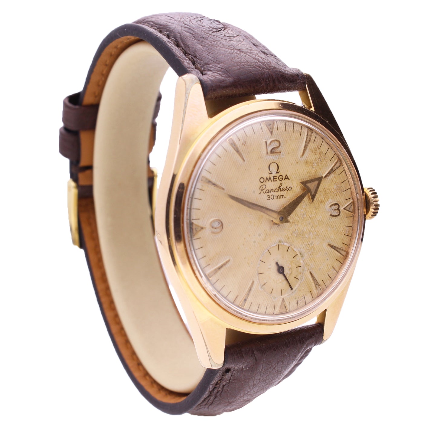 Gold plated OMEGA Ranchero wristwatch. Made 1958