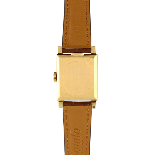 18ct yellow gold Patek Philippe, rectangular case dress watch. Made 1953