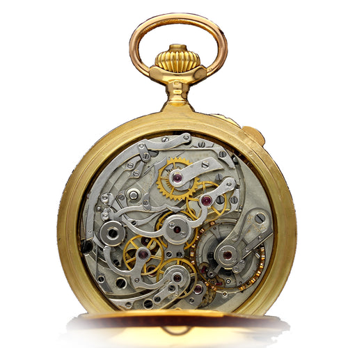 18ct yellow gold open face pocket watch. Made 1904