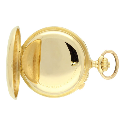 18ct yellow gold open face pocket watch. Made 1904
