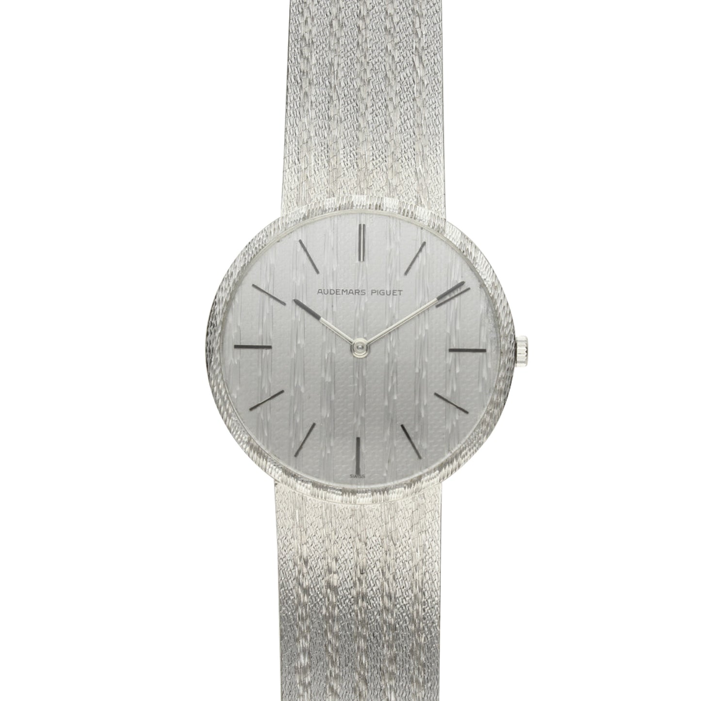 18ct white gold automatic bracelet watch. Made 1960's