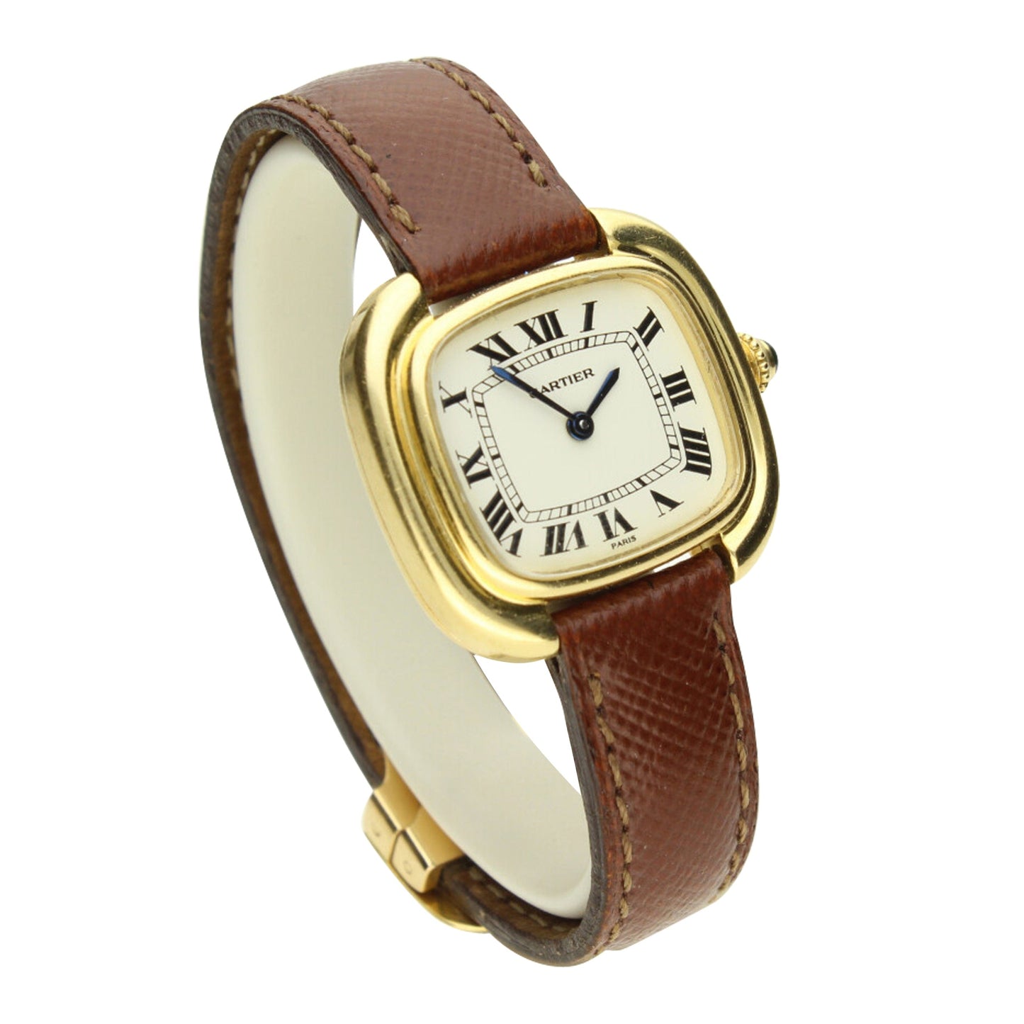 18ct yellow gold 'Square' wristwatch. Made 1970