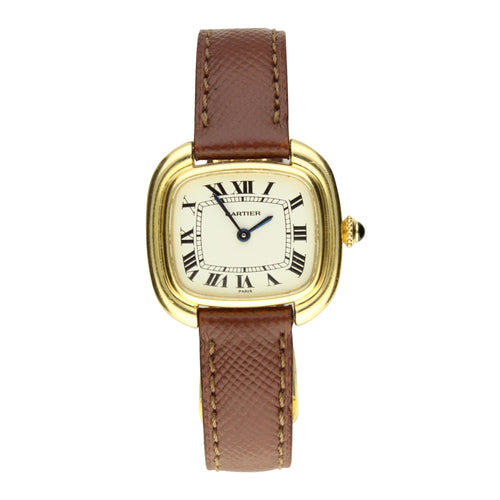 18ct yellow gold 'Square' wristwatch. Made 1970