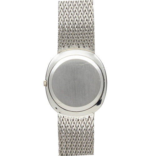 18ct white gold Grande Ellipse Ref. 3589/1 bracelet watch. Made 1980