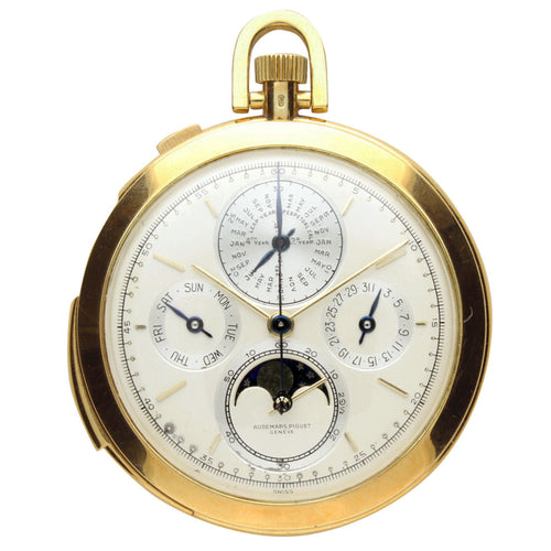 18ct yellow gold minute repeating, perpetual calendar, astronomic 'Grande complication' pocket watch. Made 1964