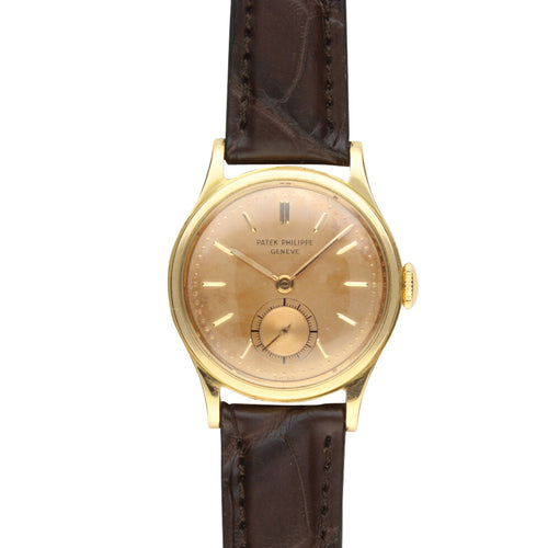 18ct rose gold, reference 2451 Calatrava wristwatch. Made 1952