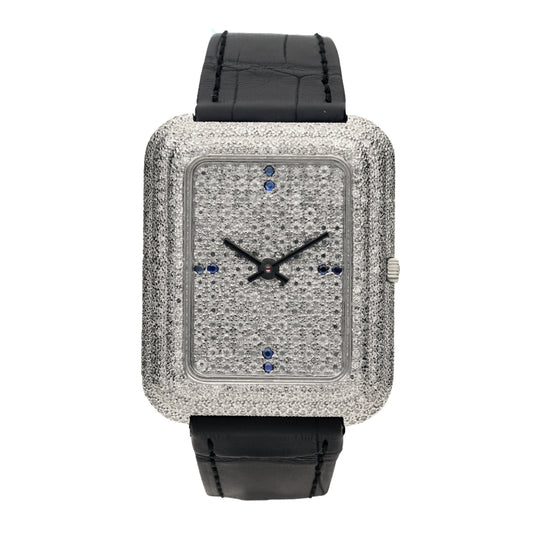 18ct white gold and diamond set Piaget, reference 14105 BETA 21 wristwatch. Made 1971