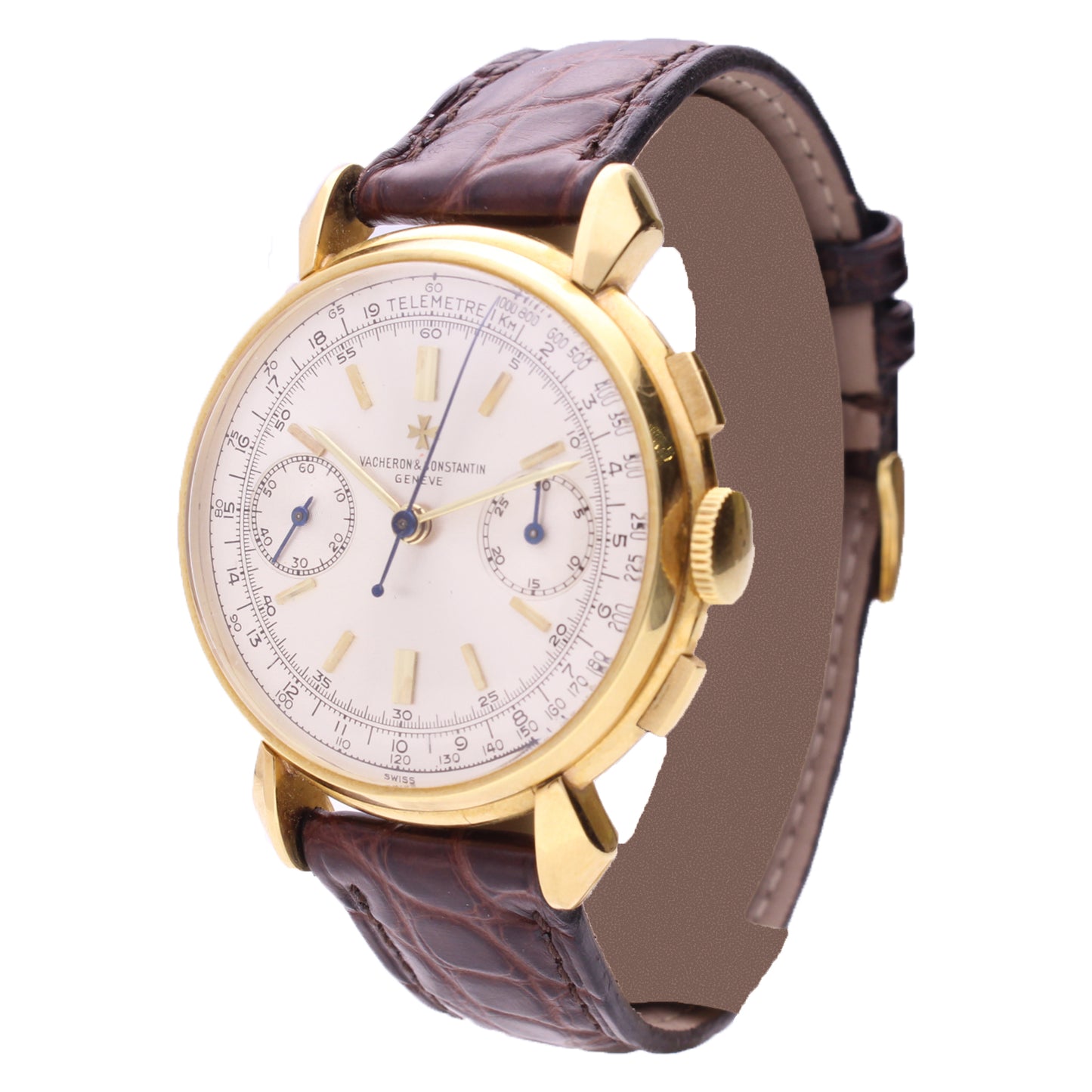 18ct yellow gold ref 4178 Chronograph wristwatch. Made 1950