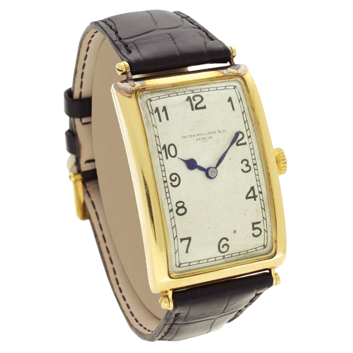 18ct yellow gold Patek Philippe "Jumbo" wristwatch. Made 1912