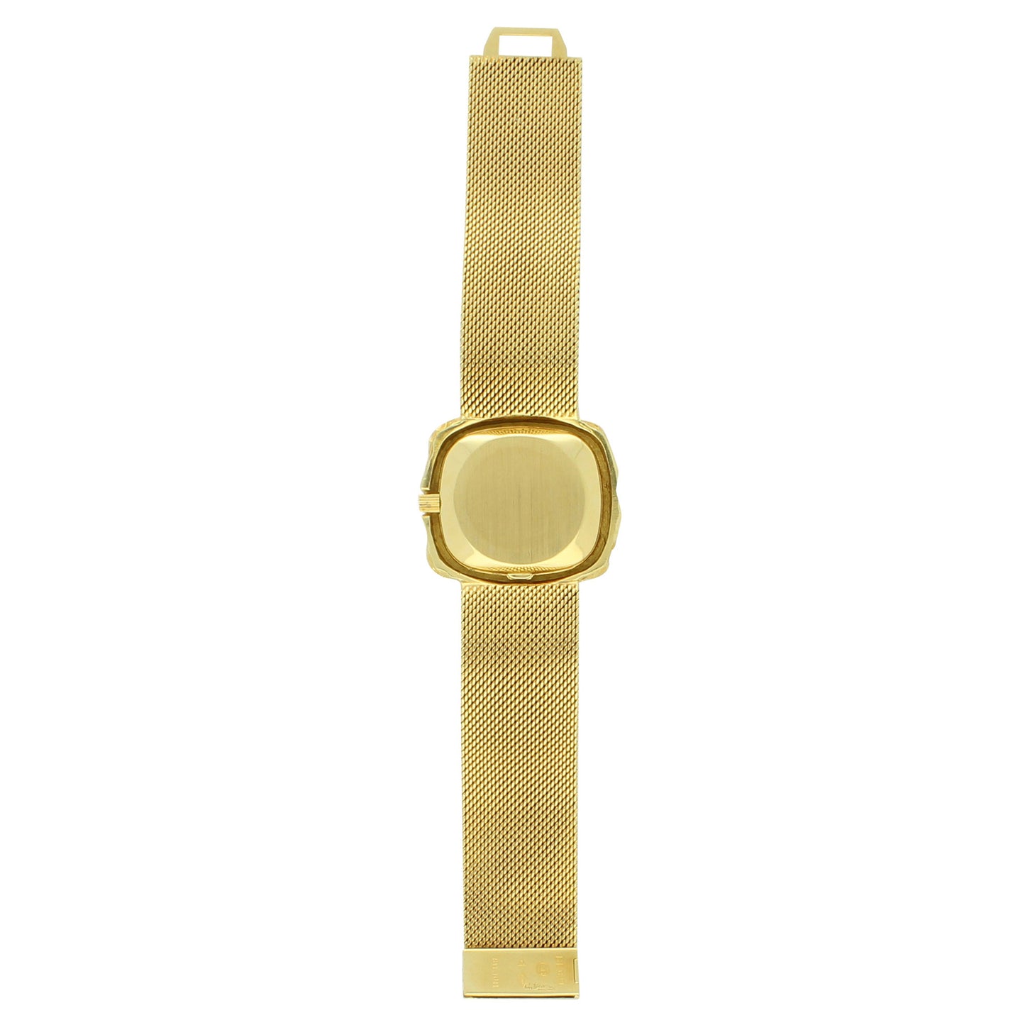 18ct yellow gold 'Teak' bracelet watch by Andrew Grima. Made 1966
