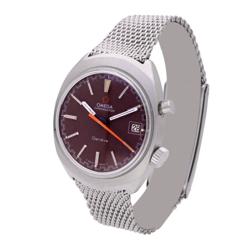 Stainless steel OMEGA chronostop bracelet watch. Made 1968