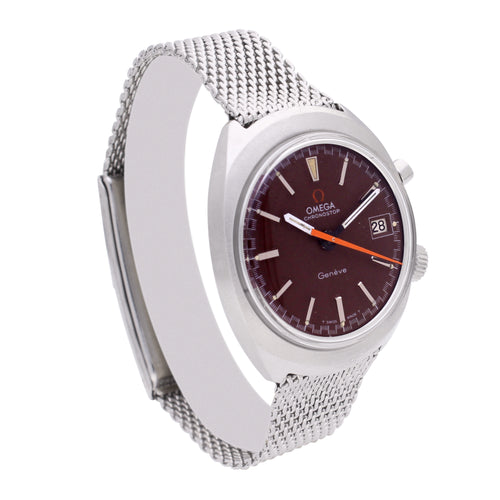 Stainless steel OMEGA chronostop bracelet watch. Made 1968