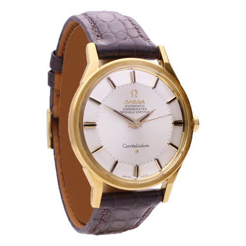 18ct yellow gold OMEGA Constellation automatic chronometer wristwatch. Made 1964