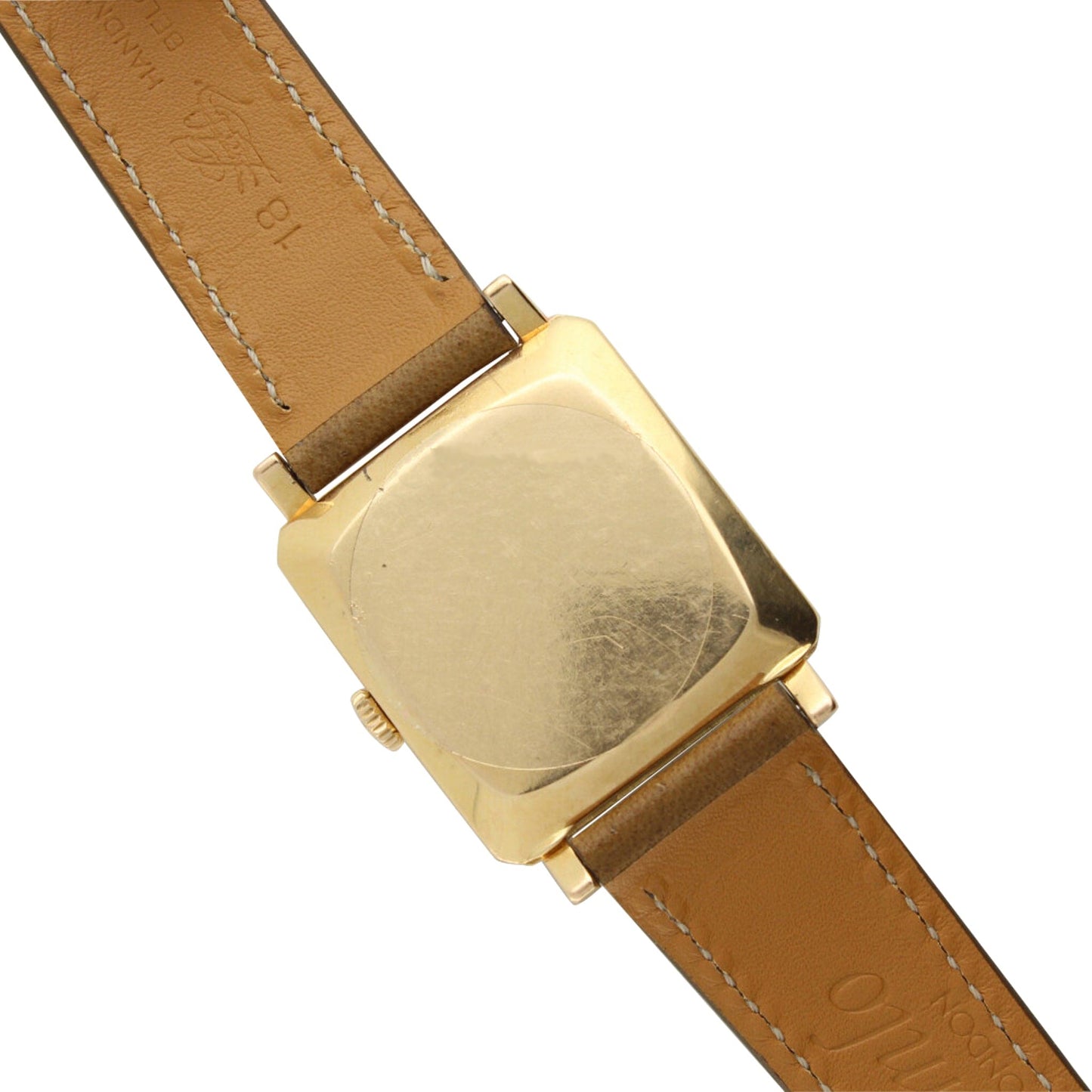 18ct yellow gold OMEGA Carré automatic wristwatch. Made 1958