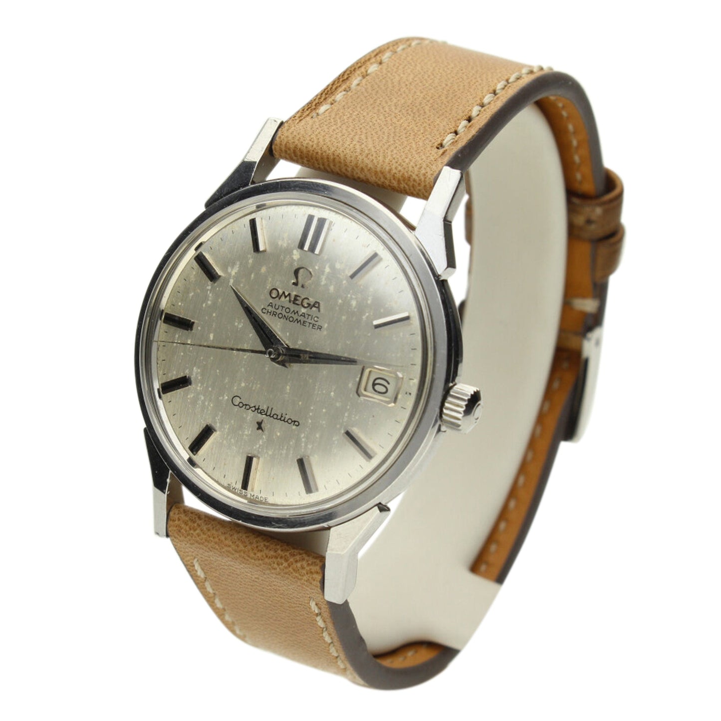 Stainless steel constellation automatic wristwatch. Made 1963