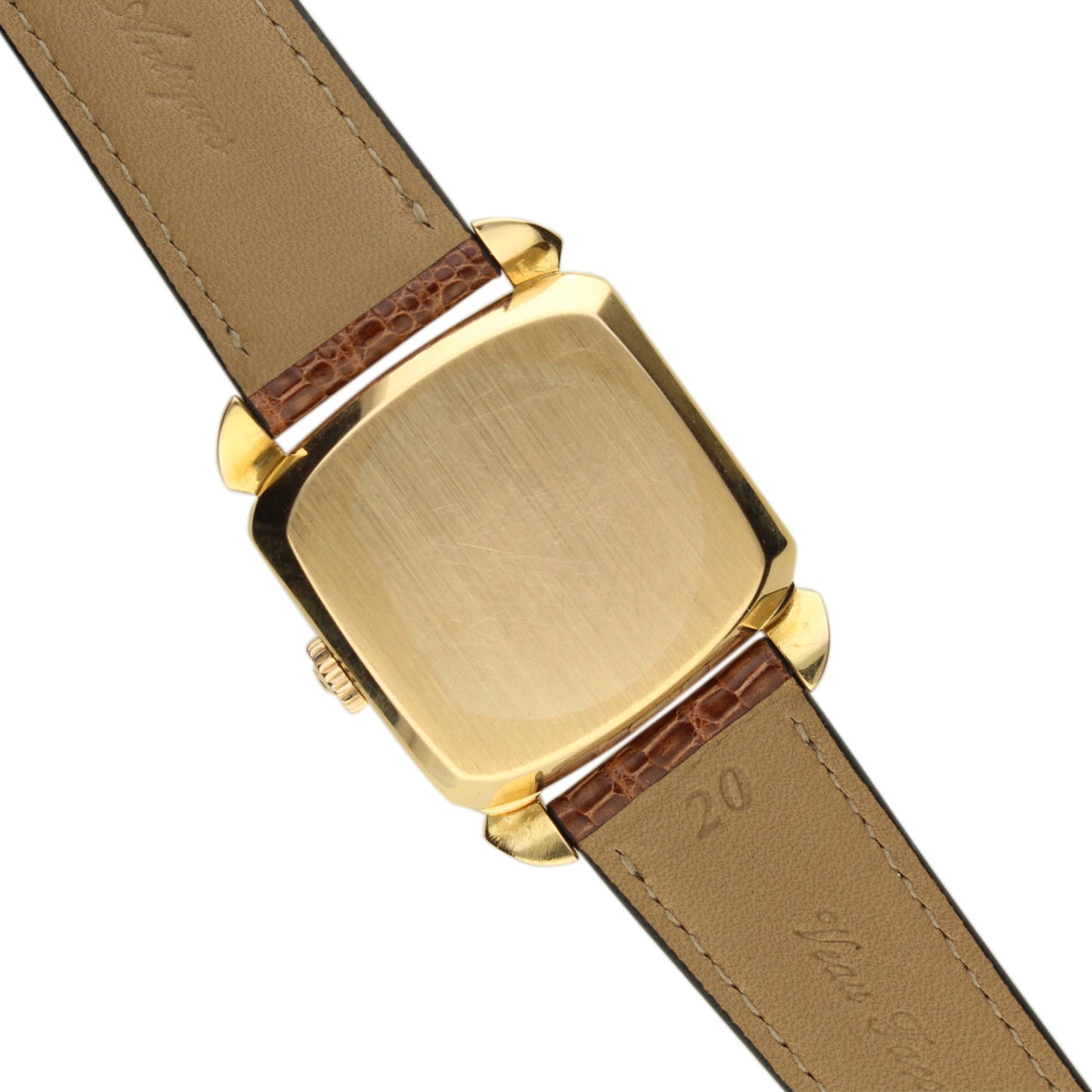 18ct rose gold OMEGA Carré automatic wristwatch. Made 1956