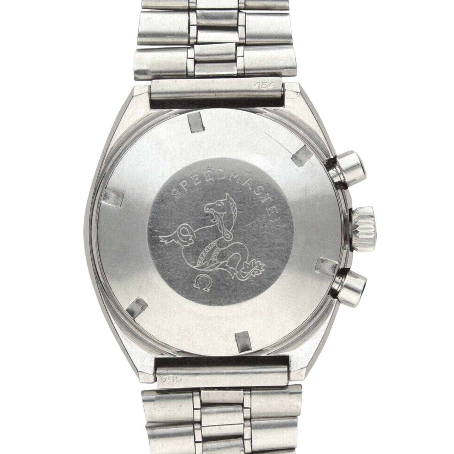 Stainless steel Speedmaster Mark II chronograph wristwatch. Made 1970