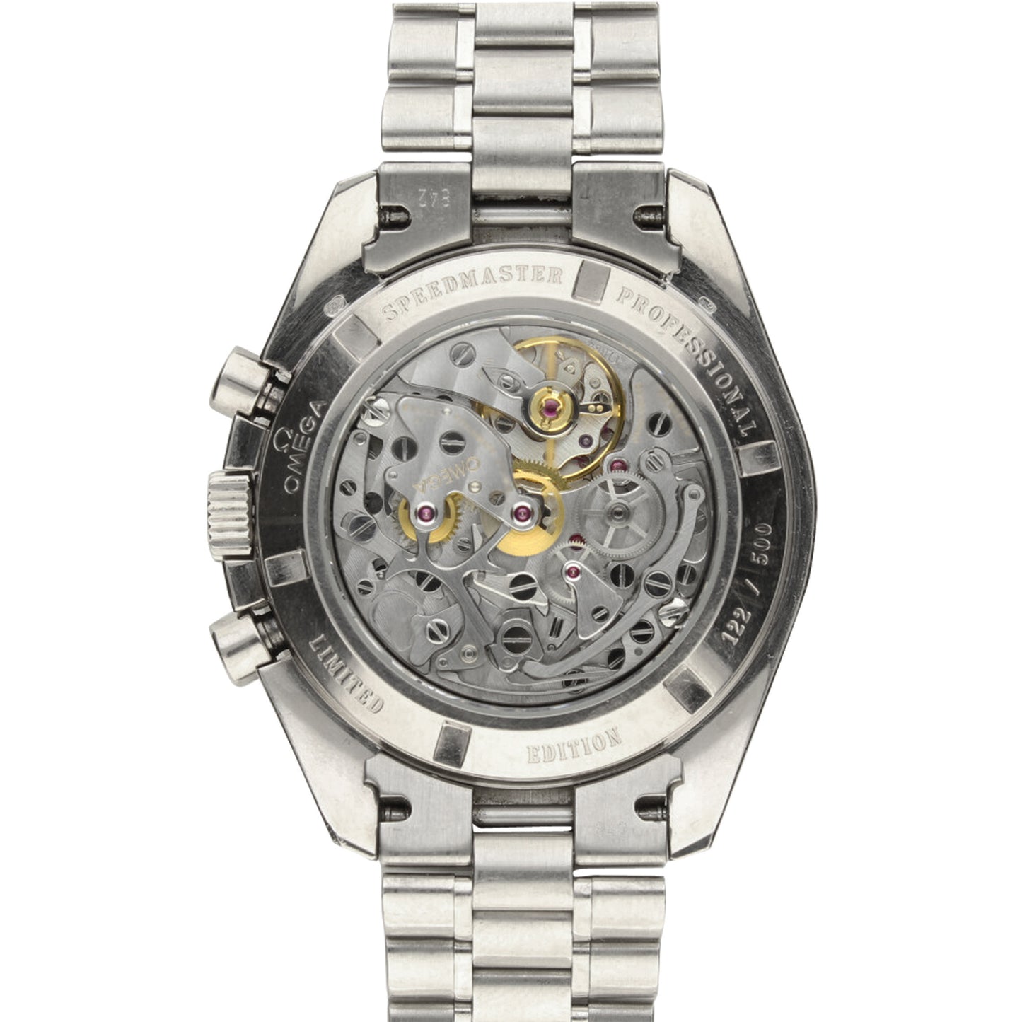 18ct white gold Speedmaster APOLLO XIII professional chronograph wristwatch. Made 1994