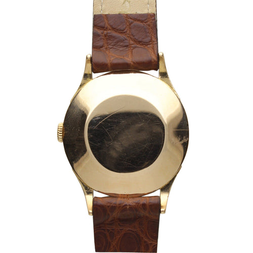 18ct rose gold chronometre wristwatch. Made 1949