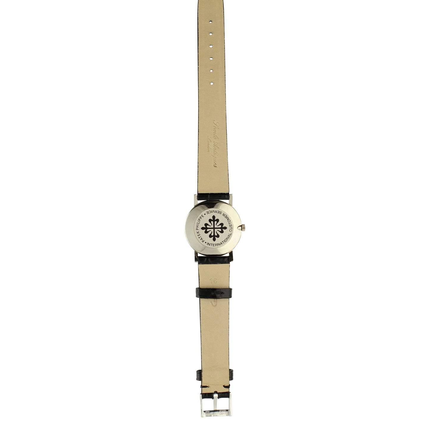 18ct white gold, reference 3470 'ultra thin' Calatrava wristwatch. Made 1964.