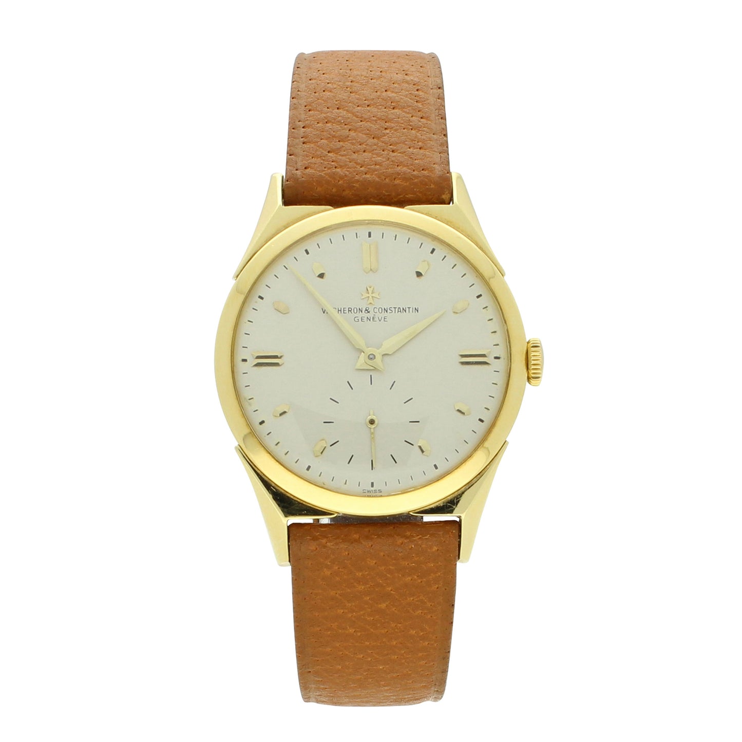18ct yellow gold Vacheron & Constantin, reference 6111 Chronomètre Royal wristwatch. Made 1955