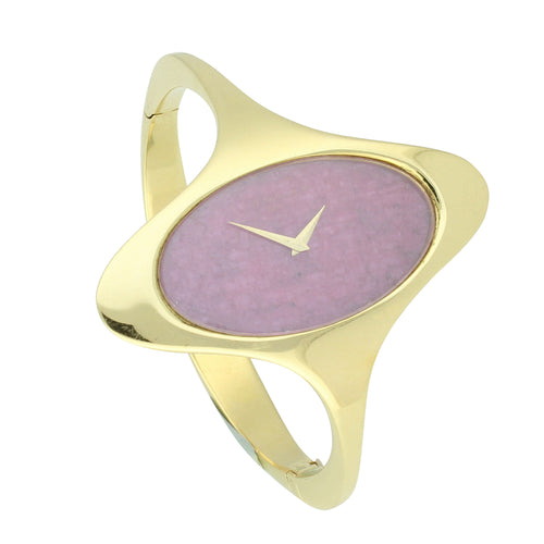 18ct yellow gold bangle watch. Made 1970's