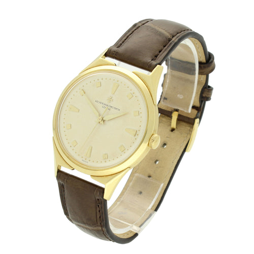 18ct yellow gold, reference 6111 Chronomètre Royal wristwatch. Made 1957
