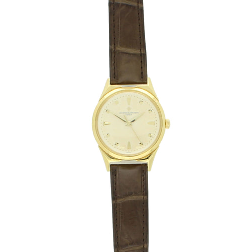18ct yellow gold, reference 6111 Chronomètre Royal wristwatch. Made 1957