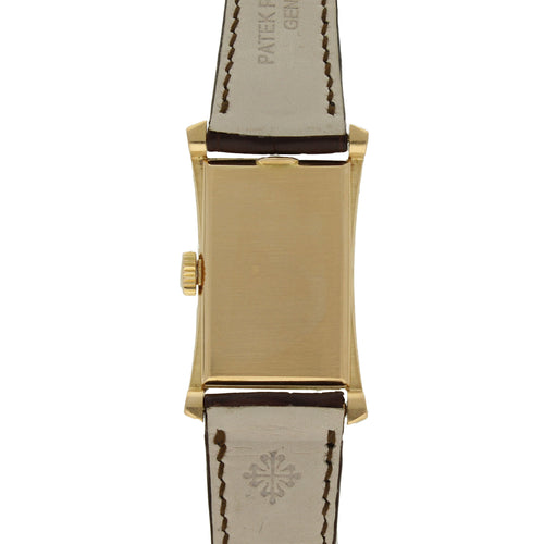 18ct rose gold, reference 1593 'Hour glass' wristwatch. Made 1954