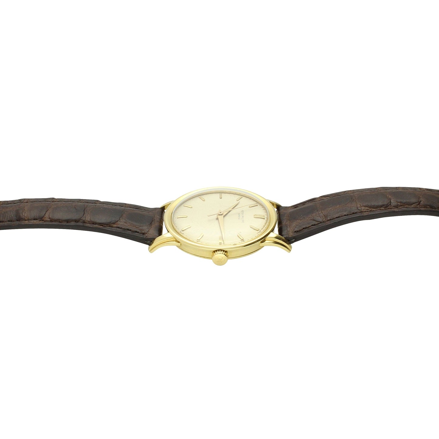 18ct yellow gold, reference 2481 'Oversize' Calatrava wristwatch. Made 1959