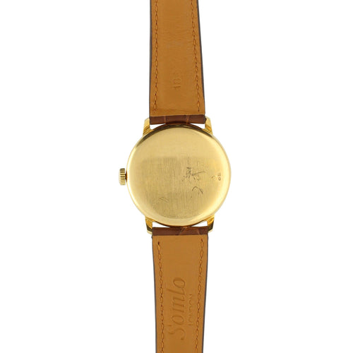 18ct yellow gold, reference 1596 Calatrava wristwatch. Made 1947