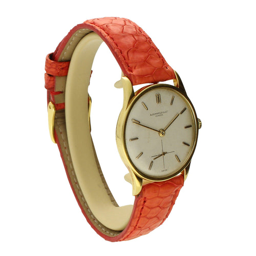 18ct yellow gold, reference 4962 wristwatch. Made 1955