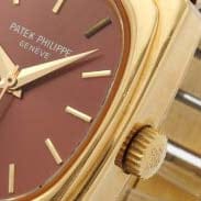 18ct yellow gold Patek Philippe, reference 3603/1 BETA 21 bracelet watch. Made 1974