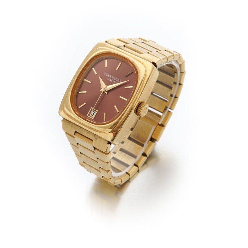 18ct yellow gold Patek Philippe, reference 3603/1 BETA 21 bracelet watch. Made 1974