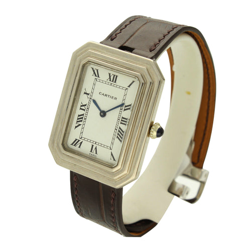 18ct white gold Cristallor wristwatch. Made 1970's