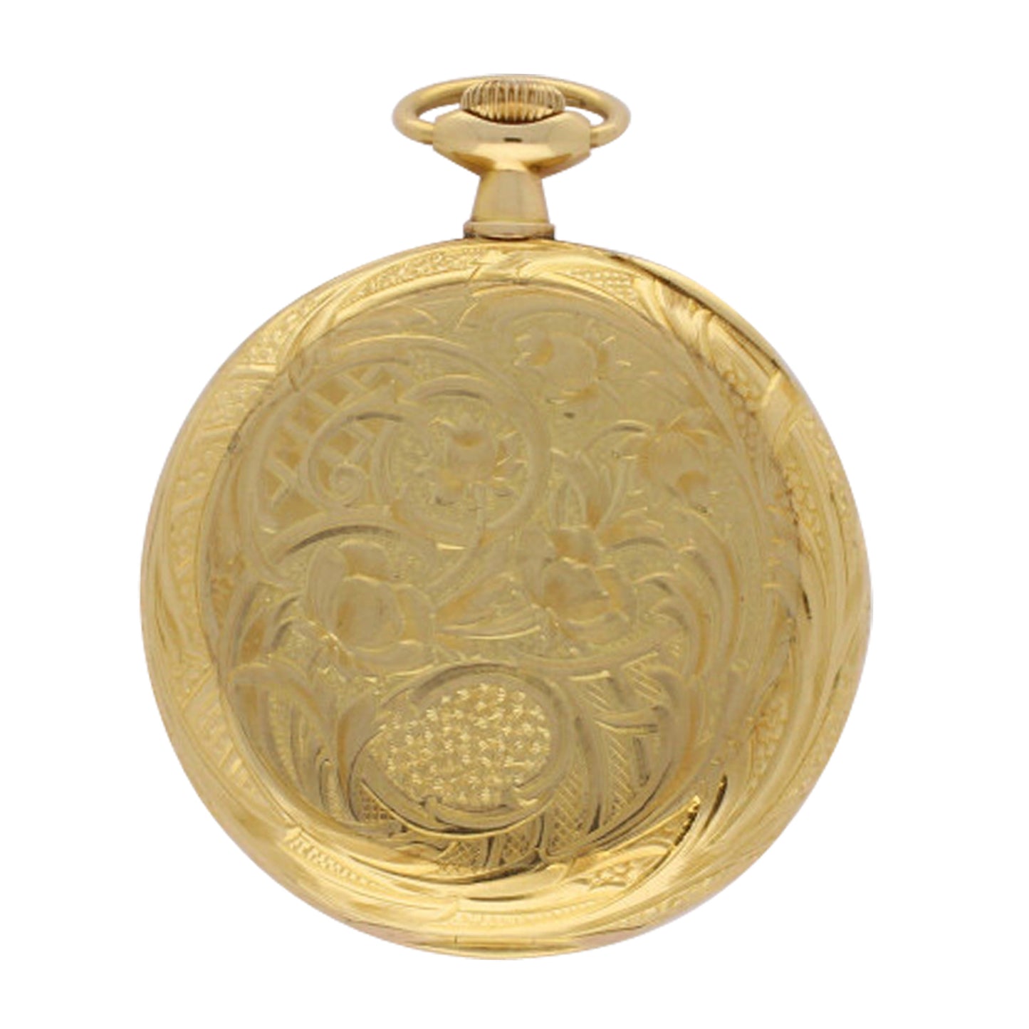 18ct yellow gold open face pocket watch. Made 1911