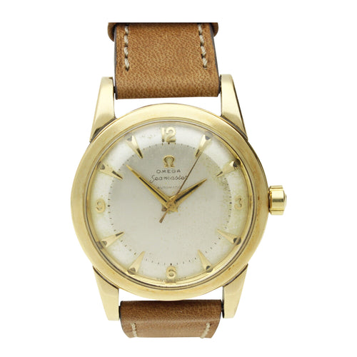 Gold capped & stainless steel Seamaster automatic wristwatch. Made 1952