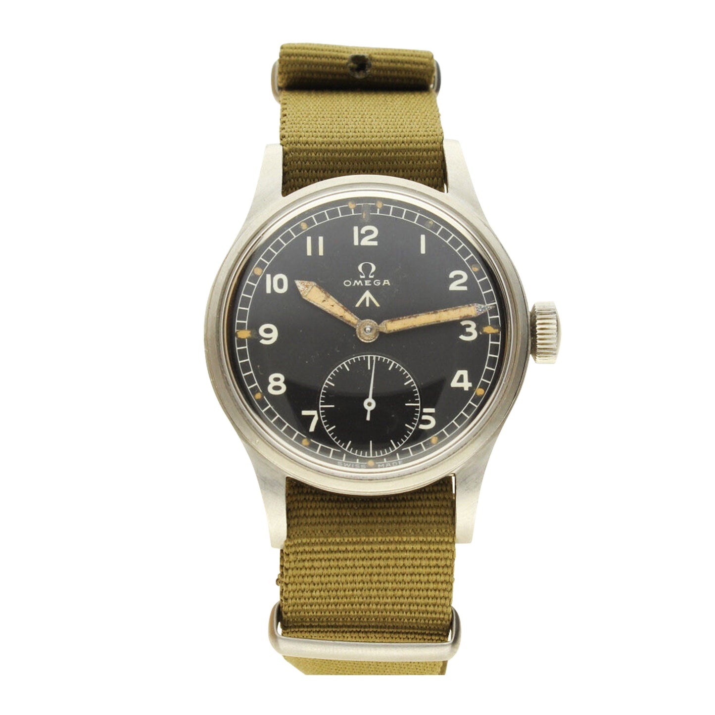 Stainless steel British military watch, part of the "Dirty dozen". Made 1945
